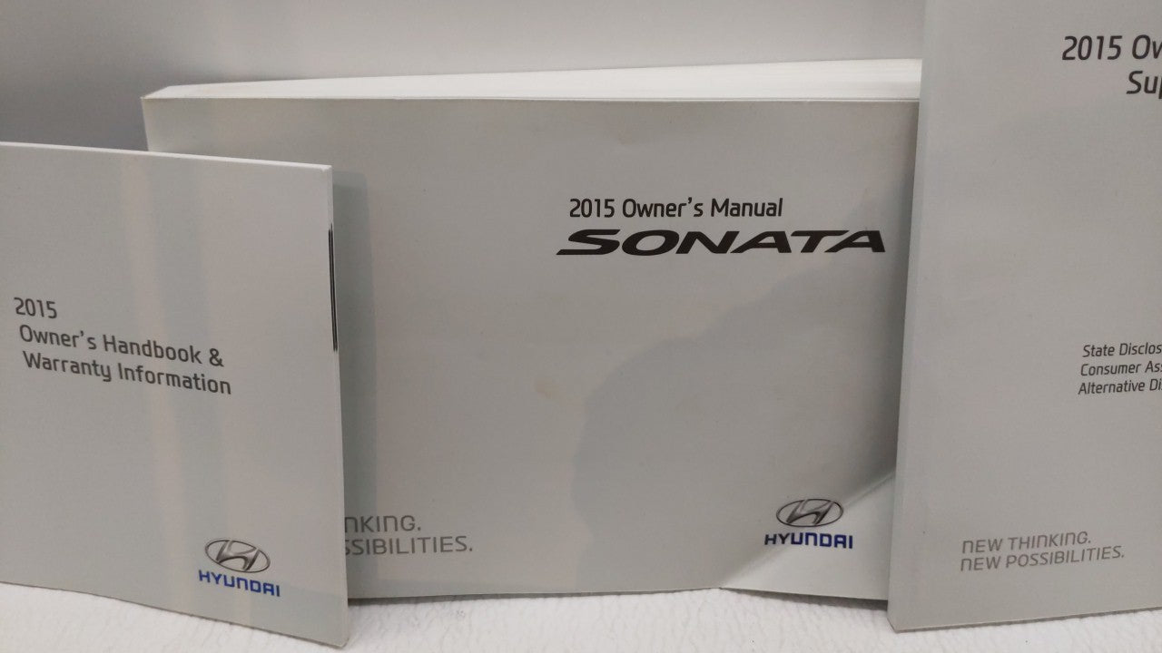 2015 Hyundai Sonata Owners Manual Book Guide OEM Used Auto Parts - Oemusedautoparts1.com