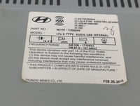2015 Hyundai Sonata Radio AM FM Cd Player Receiver Replacement P/N:96170-C20004X Fits OEM Used Auto Parts - Oemusedautoparts
