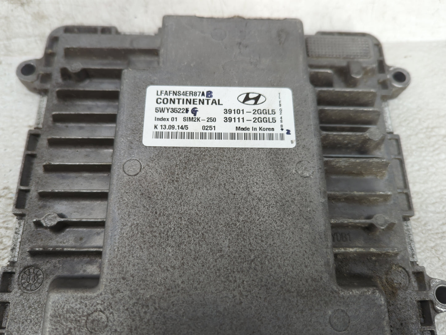2015-2017 Hyundai Sonata PCM Engine Control Computer ECU ECM PCU OEM P/N:39101-2GGL5 39111-2GGL5 Fits Fits 2015 2016 2017 OE