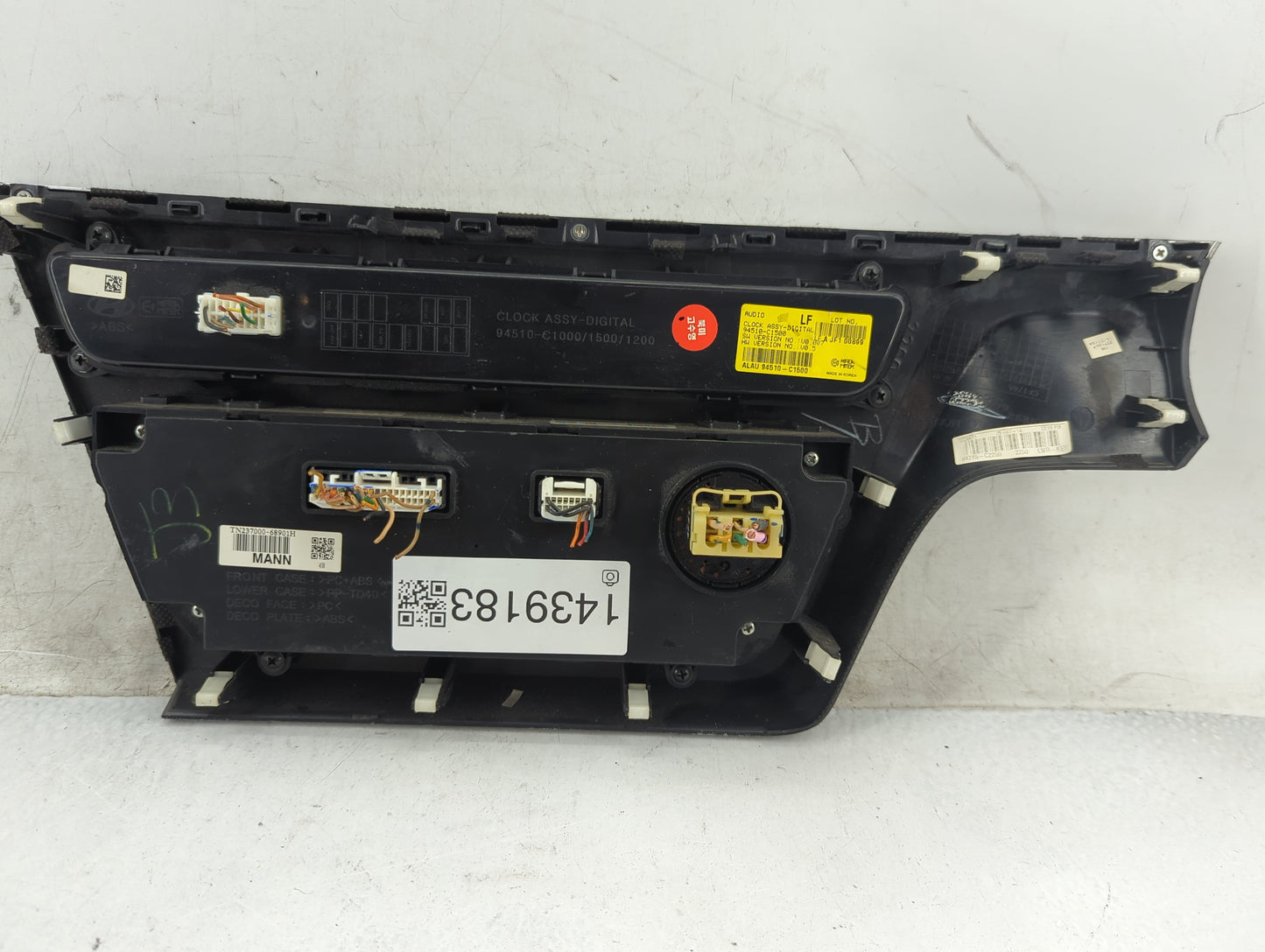 2015-2017 Hyundai Sonata Climate Control Module Temperature AC/Heater Replacement P/N:94510-C1500 Fits Fits 2015 2016 2017 O