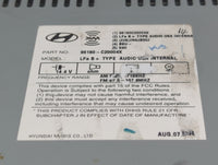 2015 Hyundai Sonata Radio AM FM Cd Player Receiver Replacement P/N:96180-C20004X 96180C20004X Fits OEM Used Auto Parts - Oem