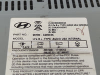 2015-2017 Hyundai Sonata Radio AM FM Cd Player Receiver Replacement P/N:96180-C20004X 96180C20004X Fits Fits 2015 2016 2017 