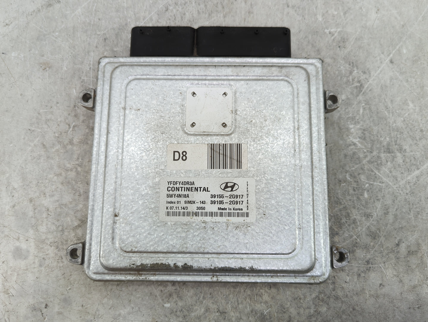 2011-2015 Hyundai Sonata PCM Engine Control Computer ECU ECM PCU OEM P/N:39155-2G917 39105-2G917 Fits OEM Used Auto Parts - 