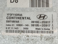 2011-2015 Hyundai Sonata PCM Engine Control Computer ECU ECM PCU OEM P/N:39155-2G917 39105-2G917 Fits OEM Used Auto Parts - 