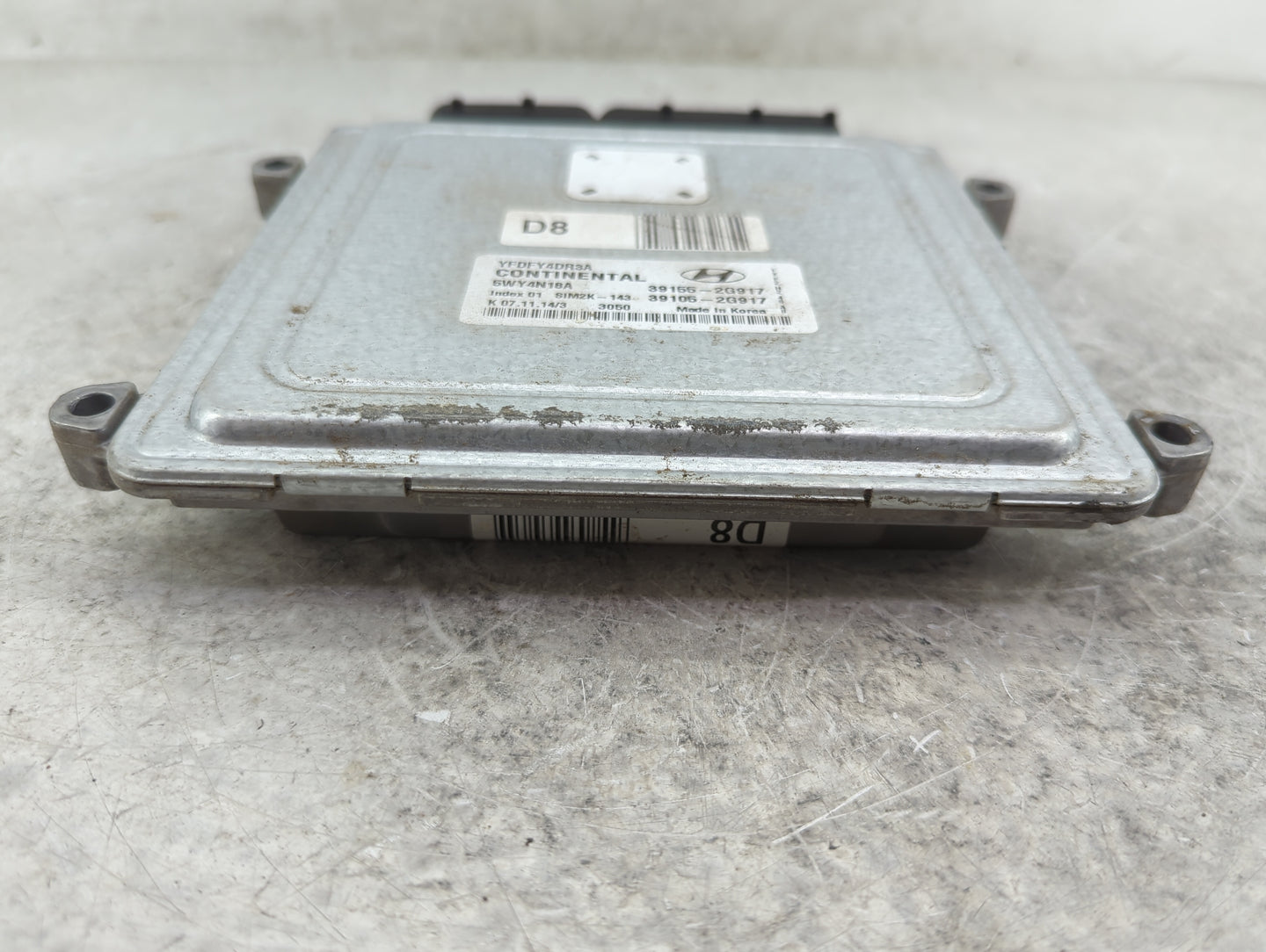 2011-2015 Hyundai Sonata PCM Engine Control Computer ECU ECM PCU OEM P/N:39155-2G917 39105-2G917 Fits OEM Used Auto Parts - 