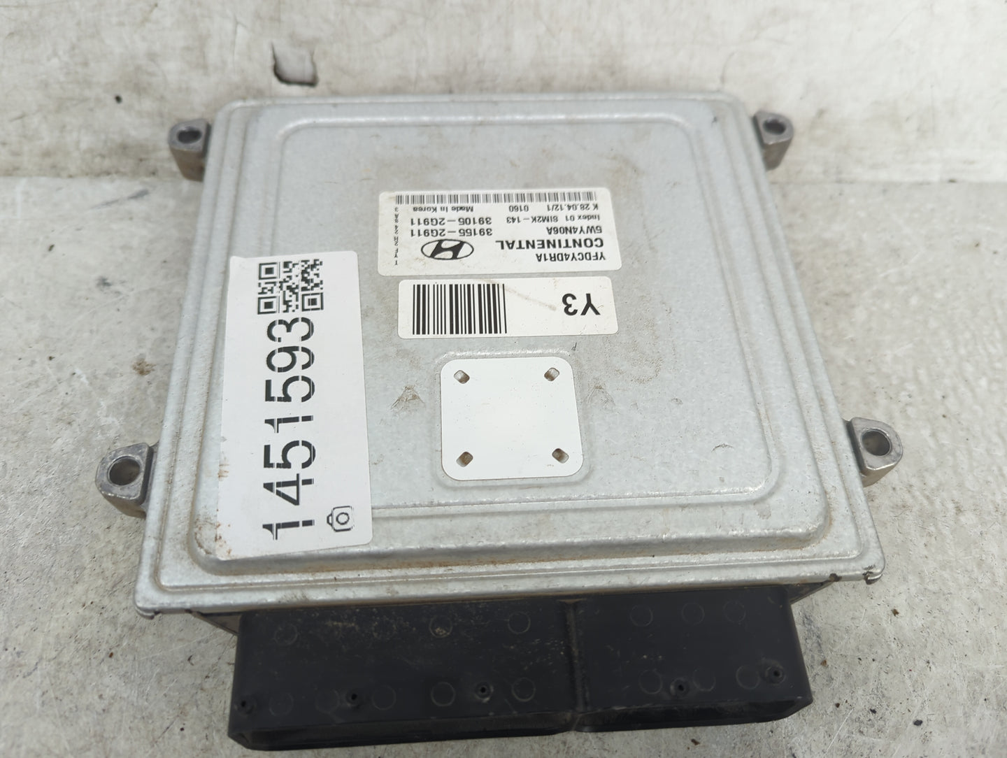 2011-2015 Hyundai Sonata PCM Engine Control Computer ECU ECM PCU OEM P/N:39155-2G916 39105-2G916 Fits OEM Used Auto Parts - 