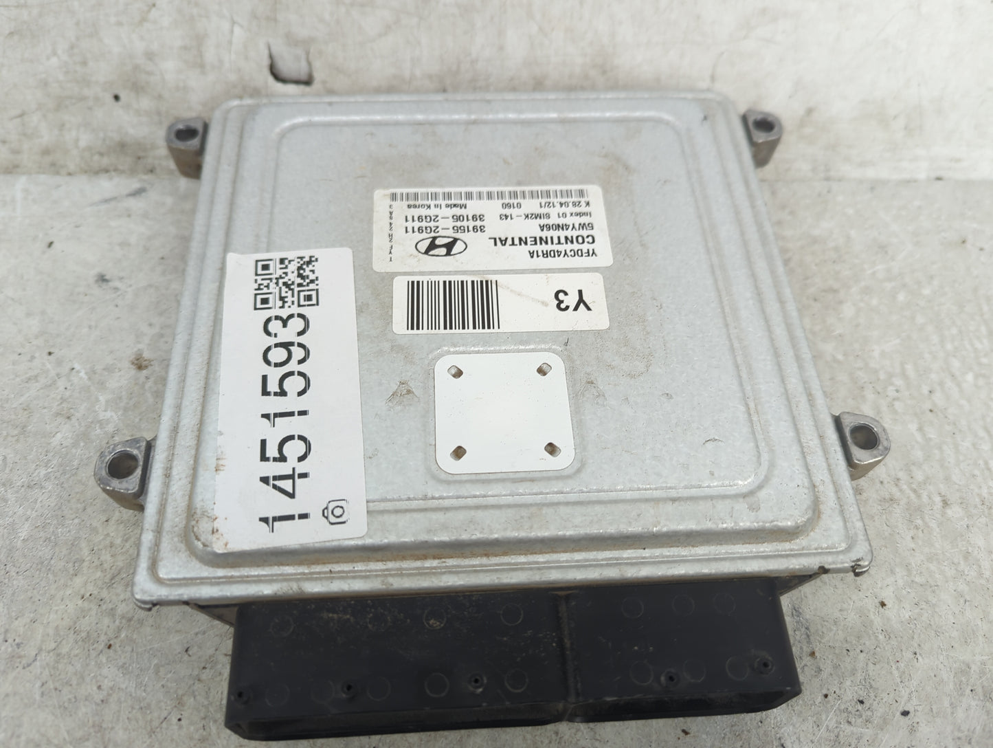 2011-2015 Hyundai Sonata PCM Engine Control Computer ECU ECM PCU OEM P/N:39155-2G916 39105-2G916 Fits OEM Used Auto Parts - 