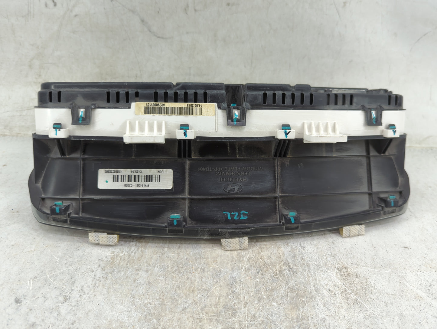 2015 Hyundai Sonata Instrument Cluster Speedometer Gauges P/N:94001-C2000 Miles: Fits OEM Used Auto Parts - Oemusedautoparts