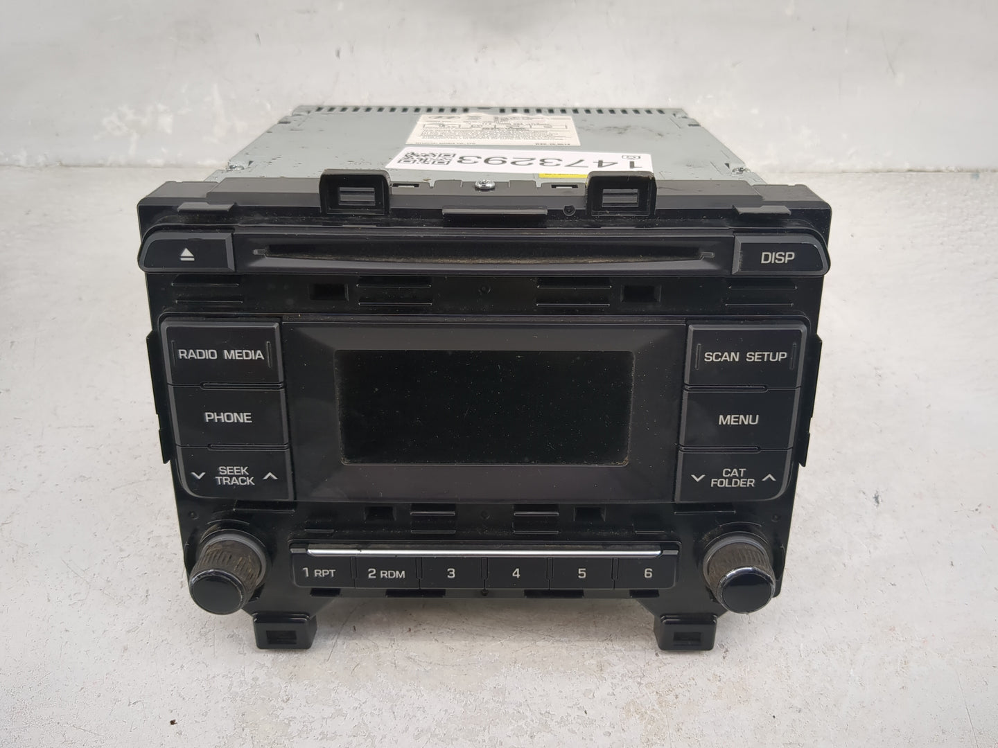 2015 Hyundai Sonata Radio AM FM Cd Player Receiver Replacement P/N:96170-C20004X Fits OEM Used Auto Parts - Oemusedautoparts