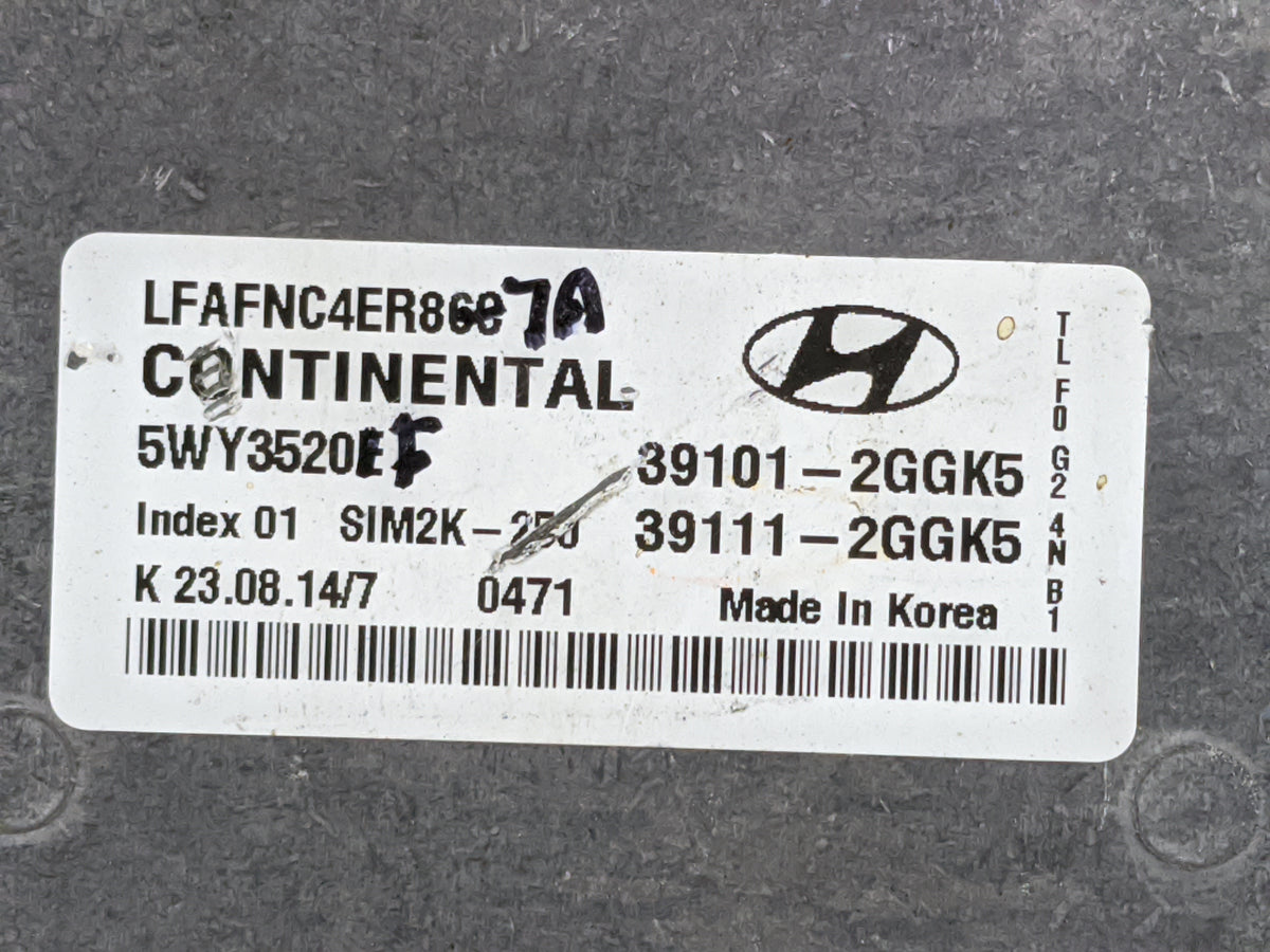 2015-2017 Hyundai Sonata PCM Engine Control Computer ECU ECM PCU OEM P/N:39101-2GGK5 39111-2GGK5, 5WY3520F Fits 2015 2016 20