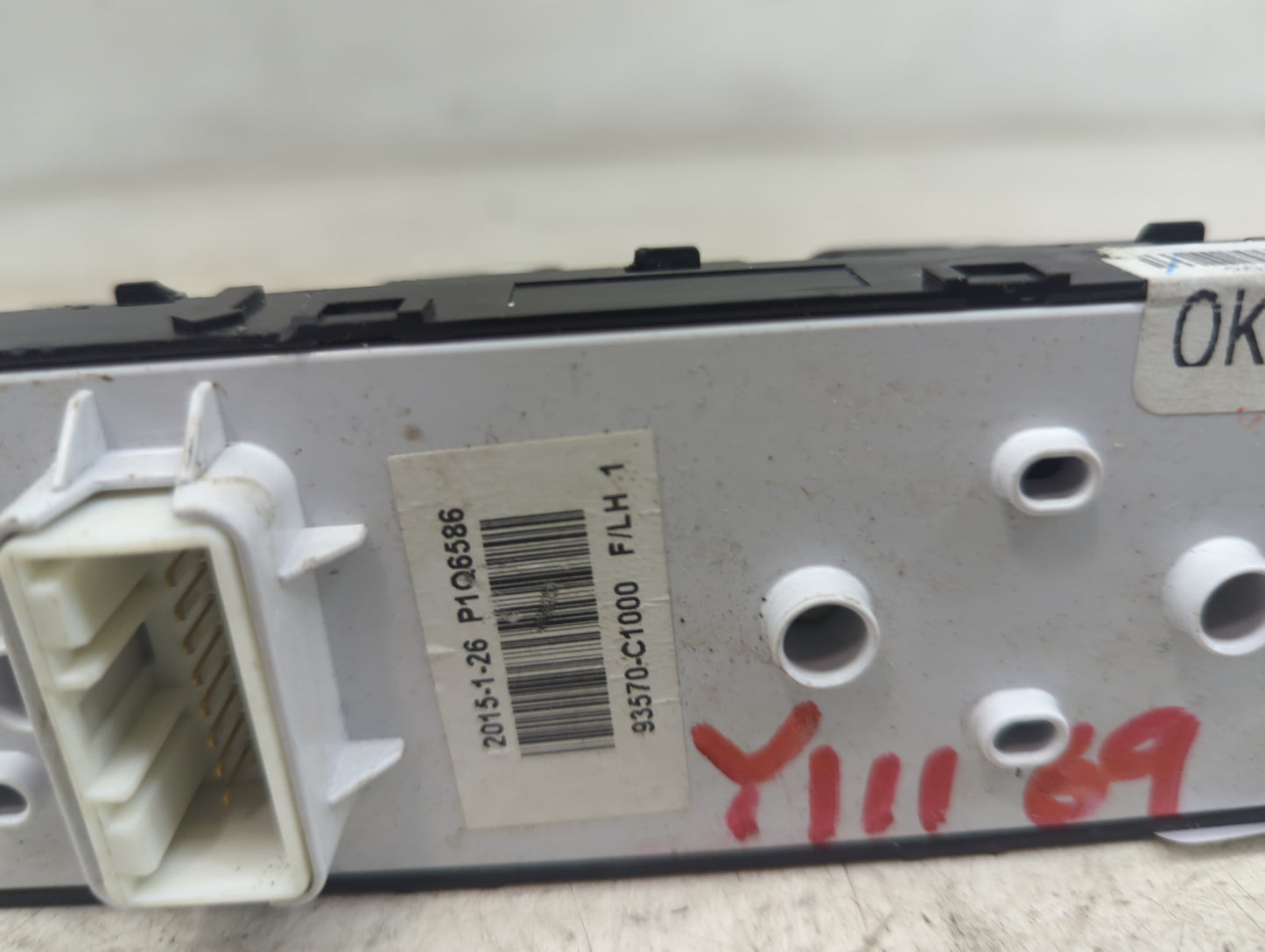 2015-2019 Hyundai Sonata Master Power Window Switch Replacement Driver Side Left P/N:93570-C1000 Fits OEM Used Auto Parts - 