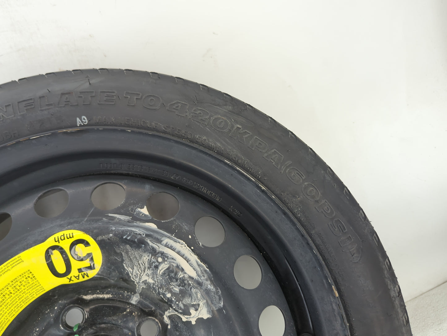 2006-2017 Hyundai Sonata Spare Donut Tire Wheel Rim Oem 1486927 - Oemusedautoparts1.com