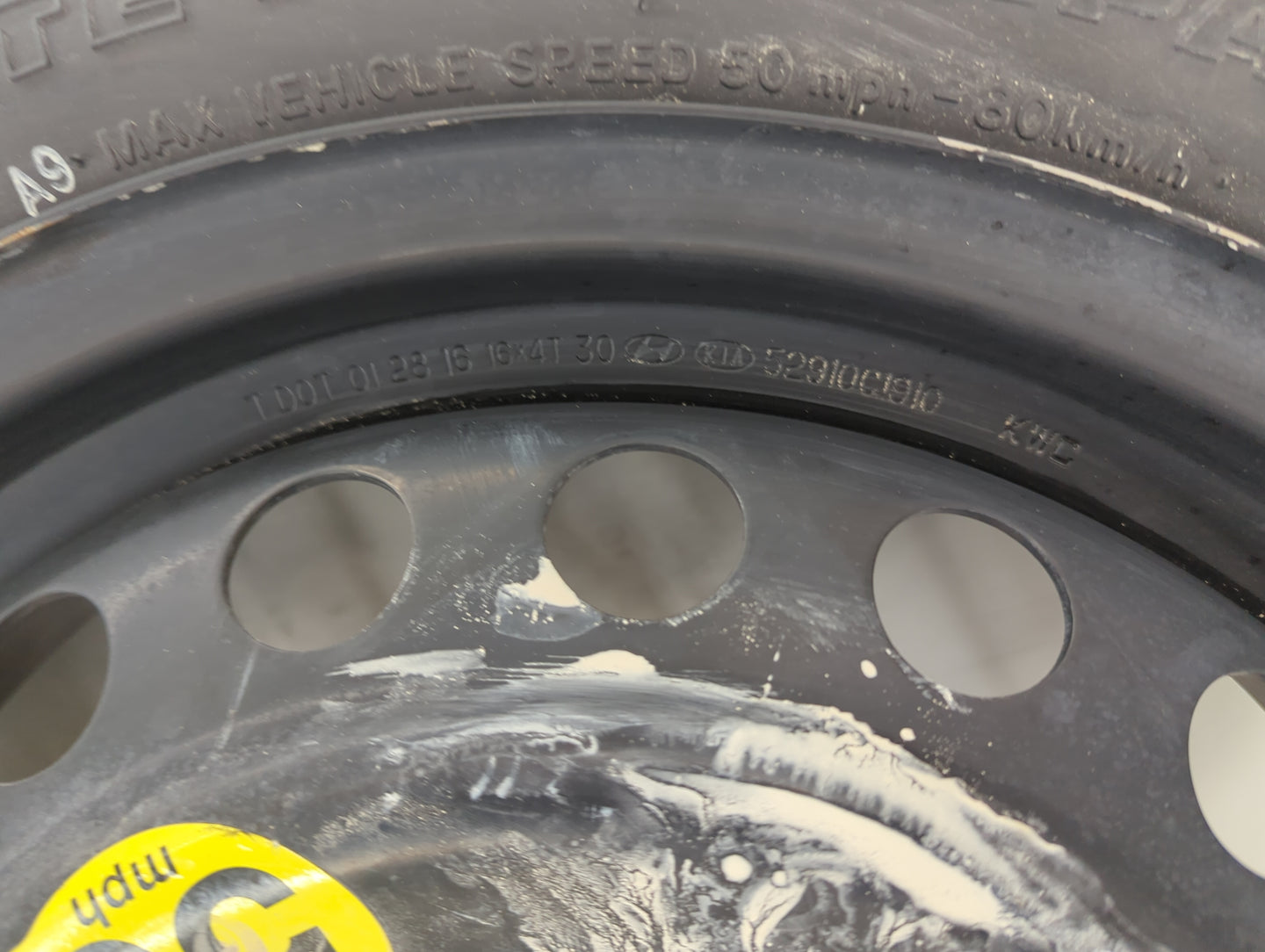 2006-2017 Hyundai Sonata Spare Donut Tire Wheel Rim Oem 1486927 - Oemusedautoparts1.com