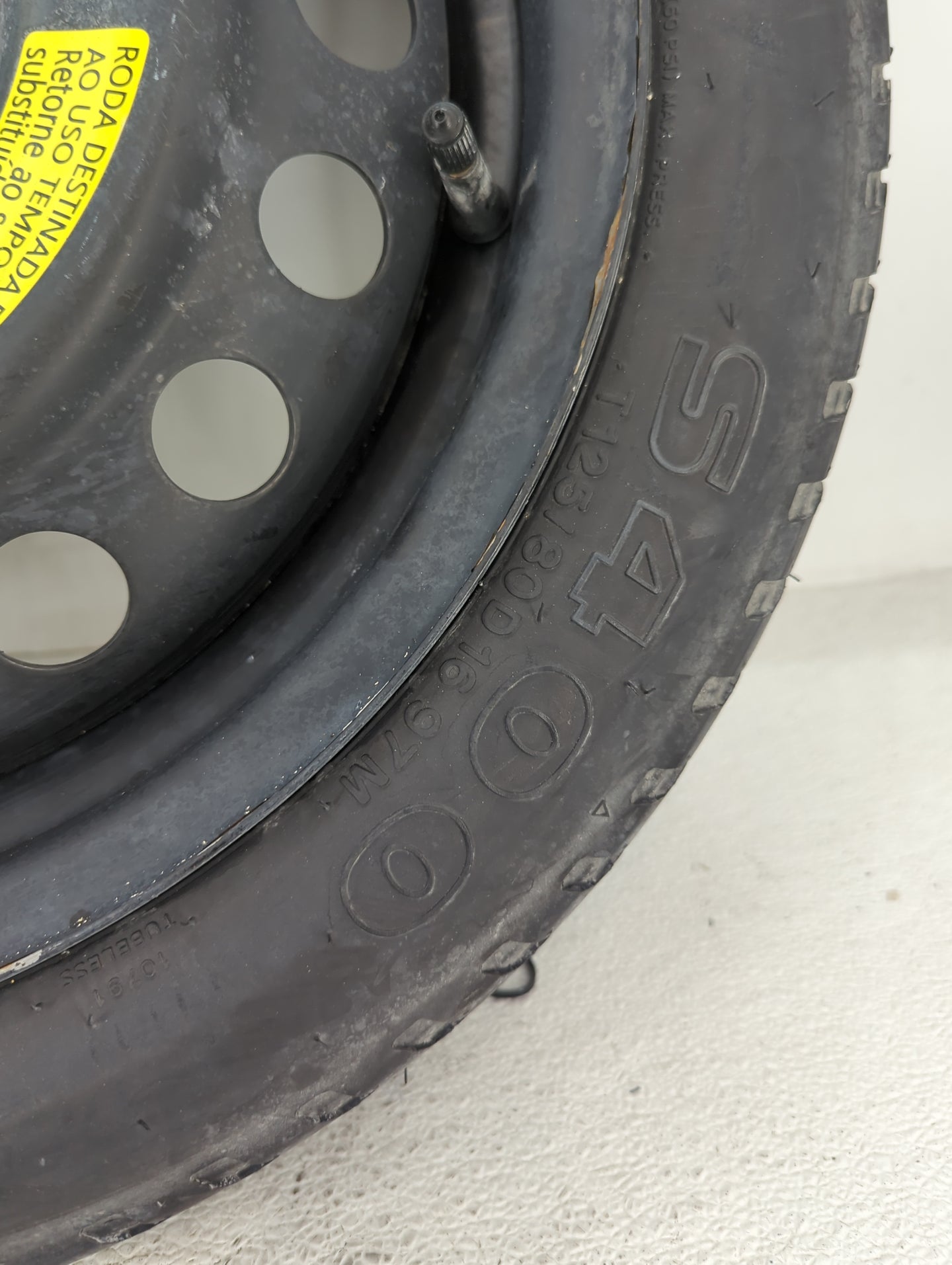 2006-2017 Hyundai Sonata Spare Donut Tire Wheel Rim Oem 1486927 - Oemusedautoparts1.com