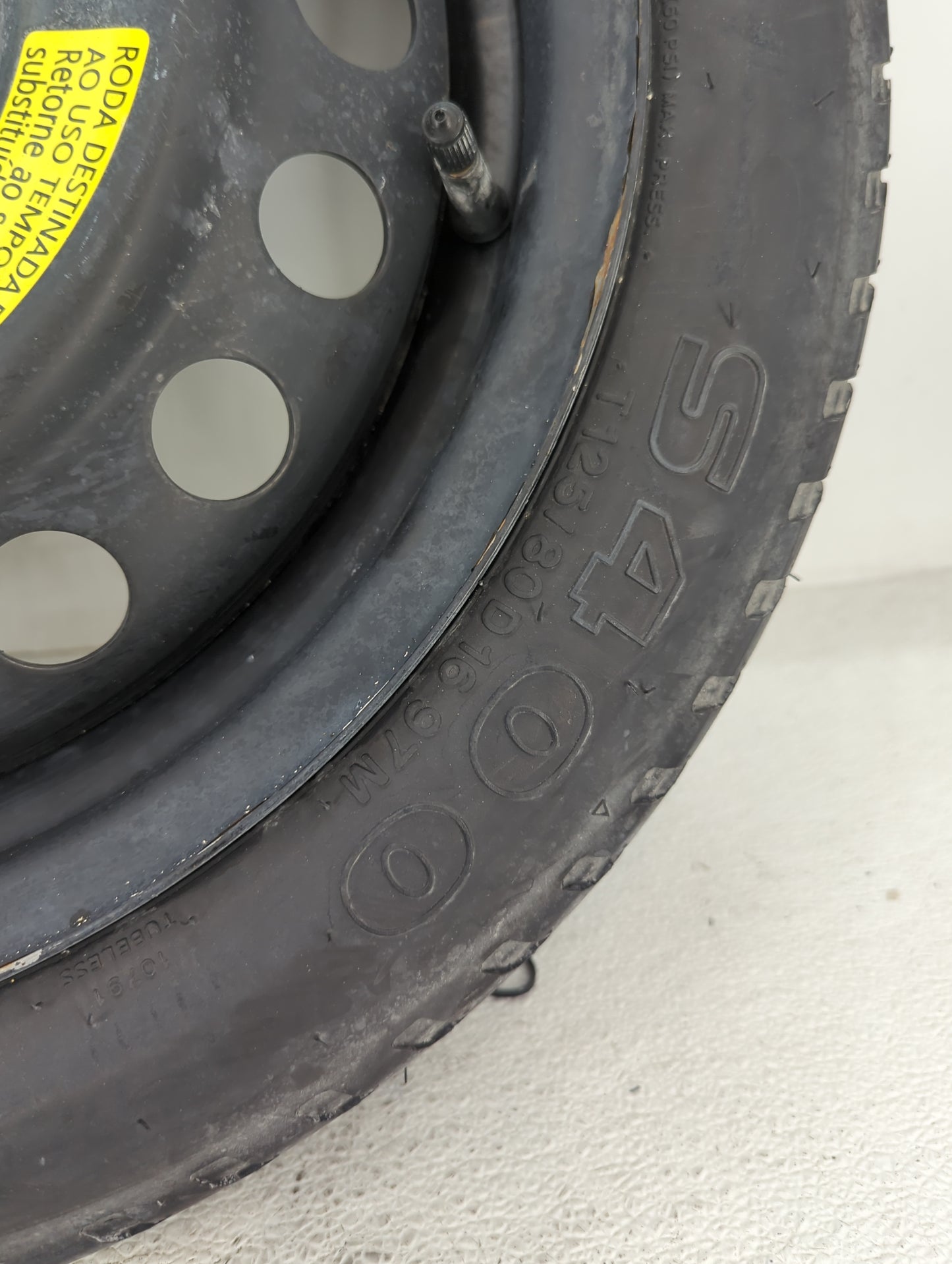 2006-2017 Hyundai Sonata Spare Donut Tire Wheel Rim Oem 1486927 - Oemusedautoparts1.com
