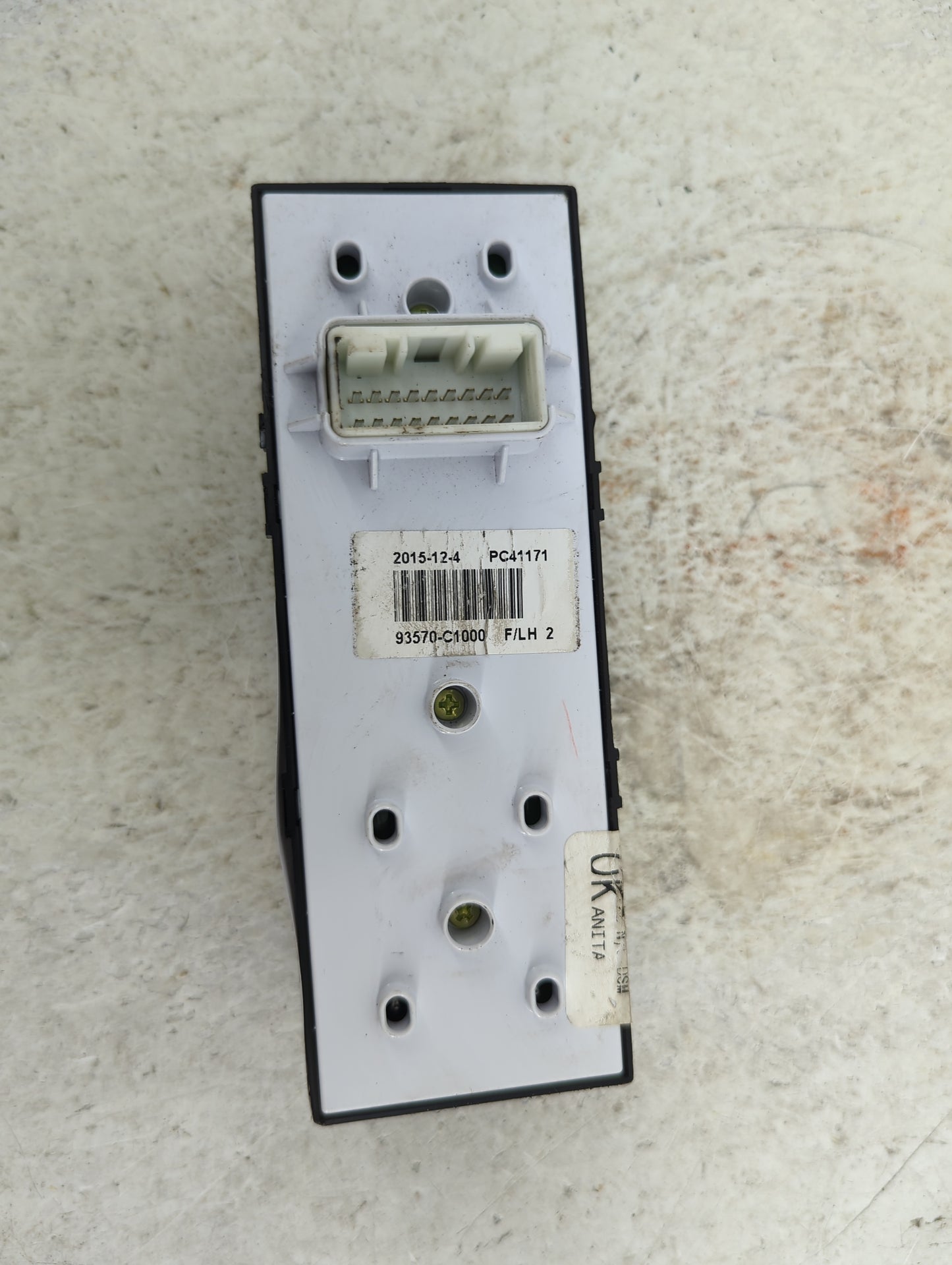 2015-2019 Hyundai Sonata Master Power Window Switch Replacement Driver Side Left P/N:93570-C1000 PC41171 Fits OEM Used Auto 