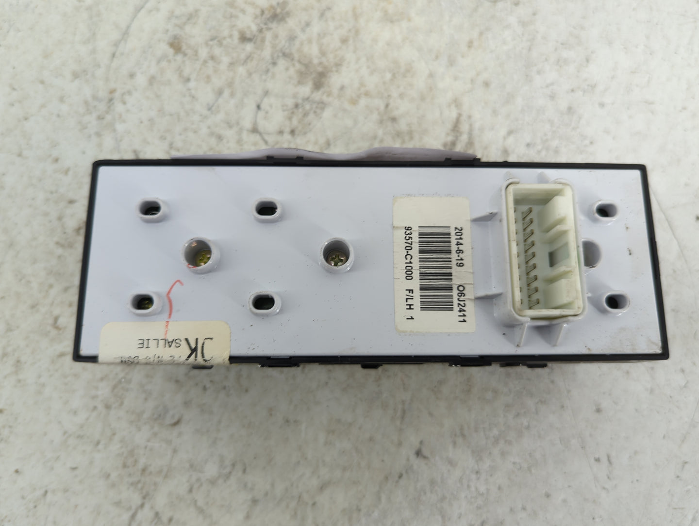 2015-2019 Hyundai Sonata Master Power Window Switch Replacement Driver Side Left P/N:93570-C1000 Fits OEM Used Auto Parts - 