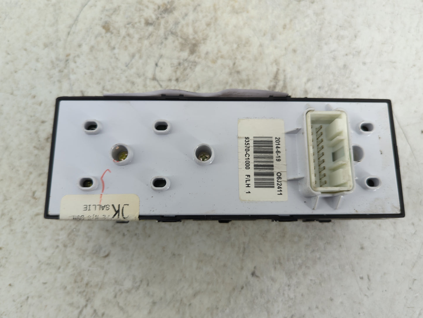 2015-2019 Hyundai Sonata Master Power Window Switch Replacement Driver Side Left P/N:93570-C1000 Fits OEM Used Auto Parts - 