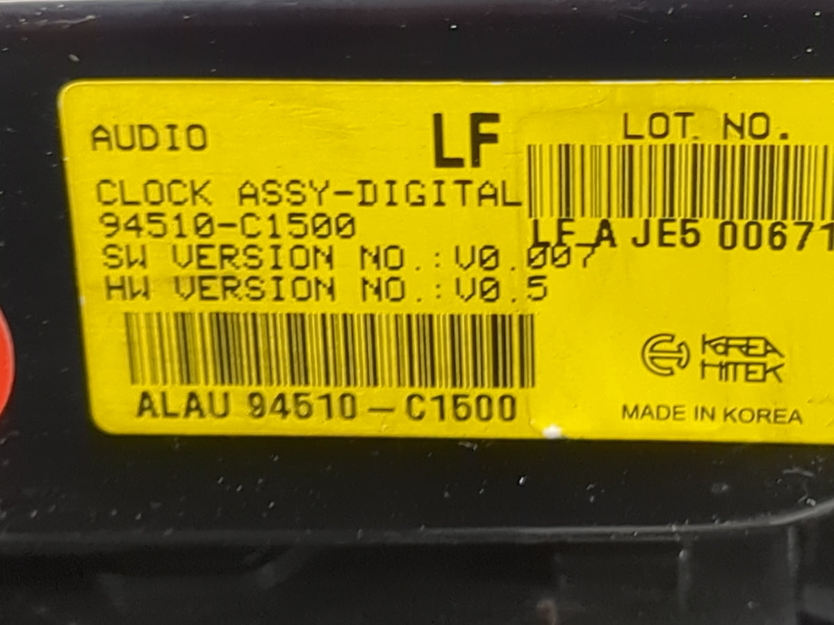 2015-2017 Hyundai Sonata Climate Control Module Temperature AC/Heater Replacement P/N:94510-C1500 ALAU 94510-C1500 Fits OEM 