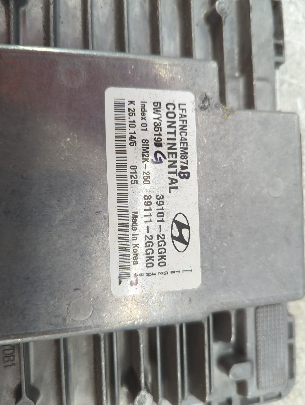 2015-2017 Hyundai Sonata PCM Engine Control Computer ECU ECM PCU OEM P/N:39101-2GGK0 39111-2GGK0, 5WY3519B Fits 2015 2016 20