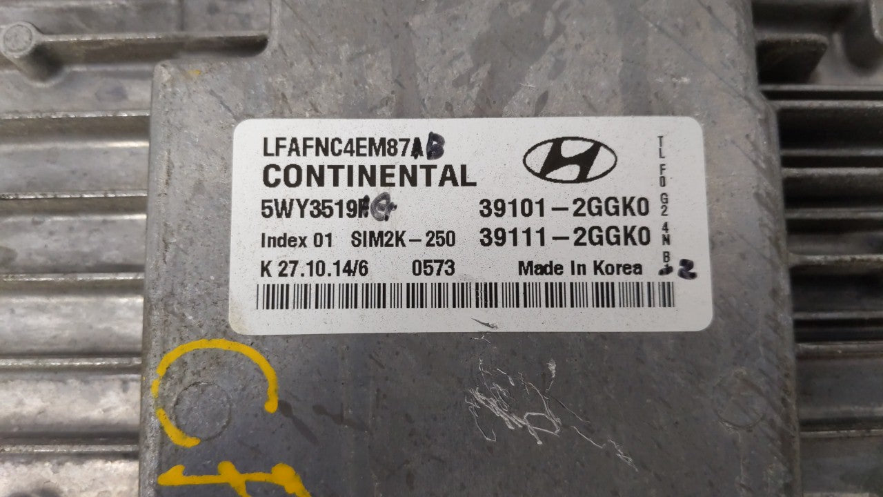 2015-2017 Hyundai Sonata PCM Engine Control Computer ECU ECM PCU OEM P/N:39101-2GGK0 39101-2GGL4 Fits Fits 2015 2016 2017 OE