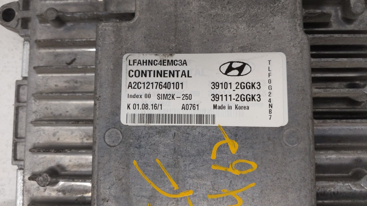 2015-2017 Hyundai Sonata PCM Engine Control Computer ECU ECM PCU OEM P/N:39101-2GGK0 39101-2GGL4 Fits Fits 2015 2016 2017 OE