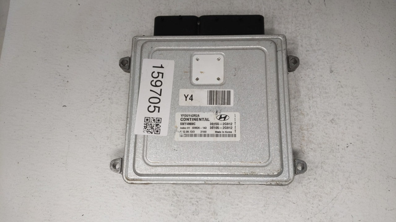 2011-2015 Hyundai Sonata PCM Engine Control Computer ECU ECM PCU OEM P/N:39155-2G912 39105-2G912 Fits OEM Used Auto Parts - 
