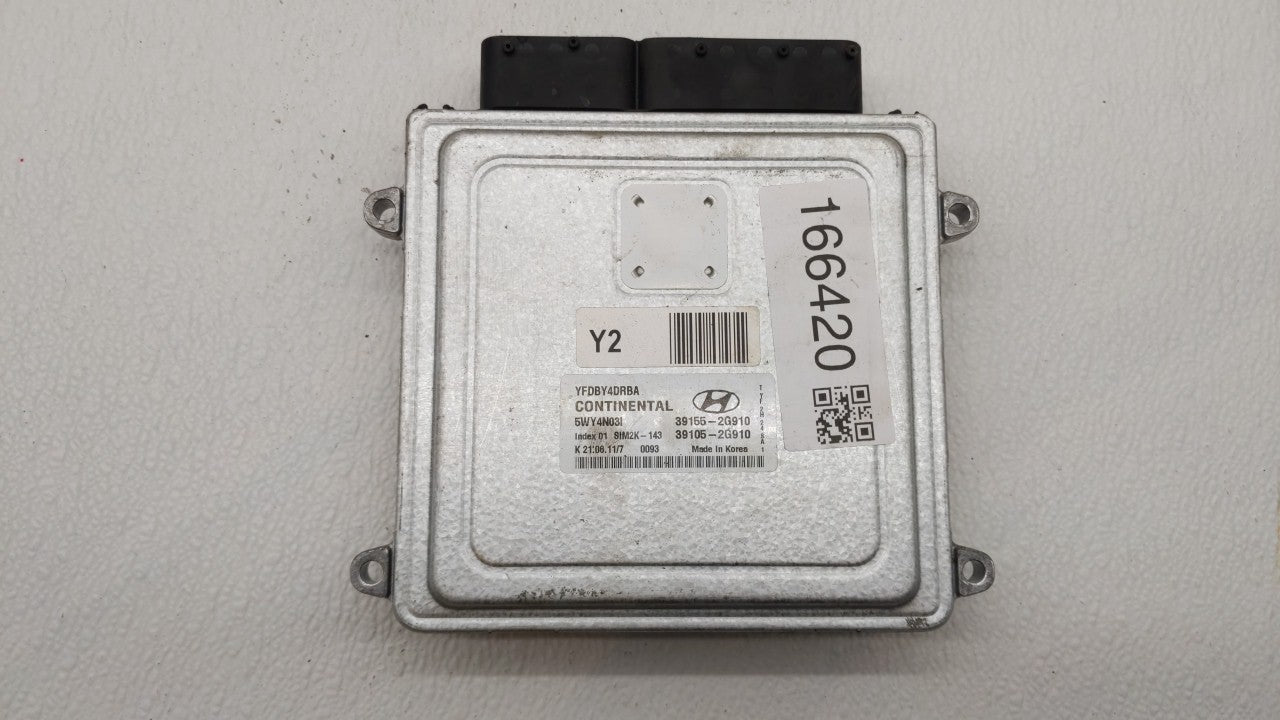 2011-2015 Hyundai Sonata PCM Engine Control Computer ECU ECM PCU OEM P/N:39155-2G912 39105-2G912 Fits OEM Used Auto Parts - 