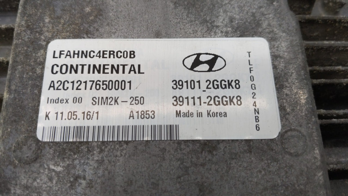 2015-2017 Hyundai Sonata PCM Engine Control Computer ECU ECM PCU OEM P/N:39101-2GGK5 39101-2GGK6, 39111-2GGK6 Fits 2015 2016