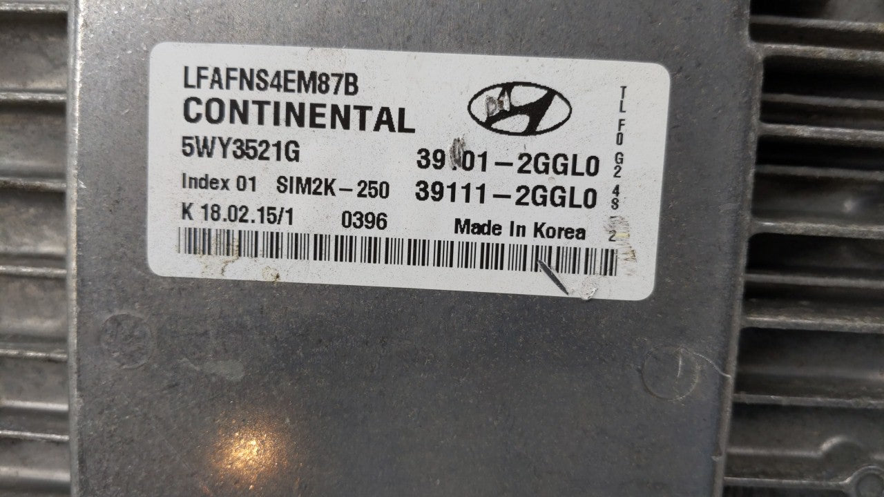 2015-2017 Hyundai Sonata PCM Engine Control Computer ECU ECM PCU OEM P/N:39101-2GGK5 39101-2GGK6 Fits Fits 2015 2016 2017 OE