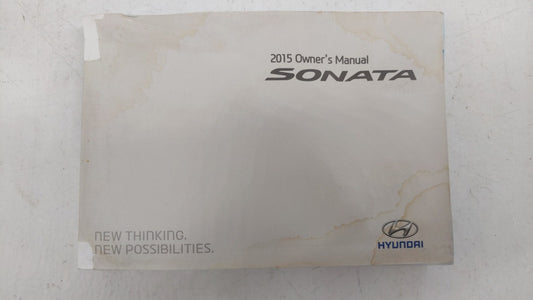 2015 Hyundai Sonata Owners Manual Book Guide P/N:FC10-EU52J OEM Used Auto Parts - Oemusedautoparts1.com