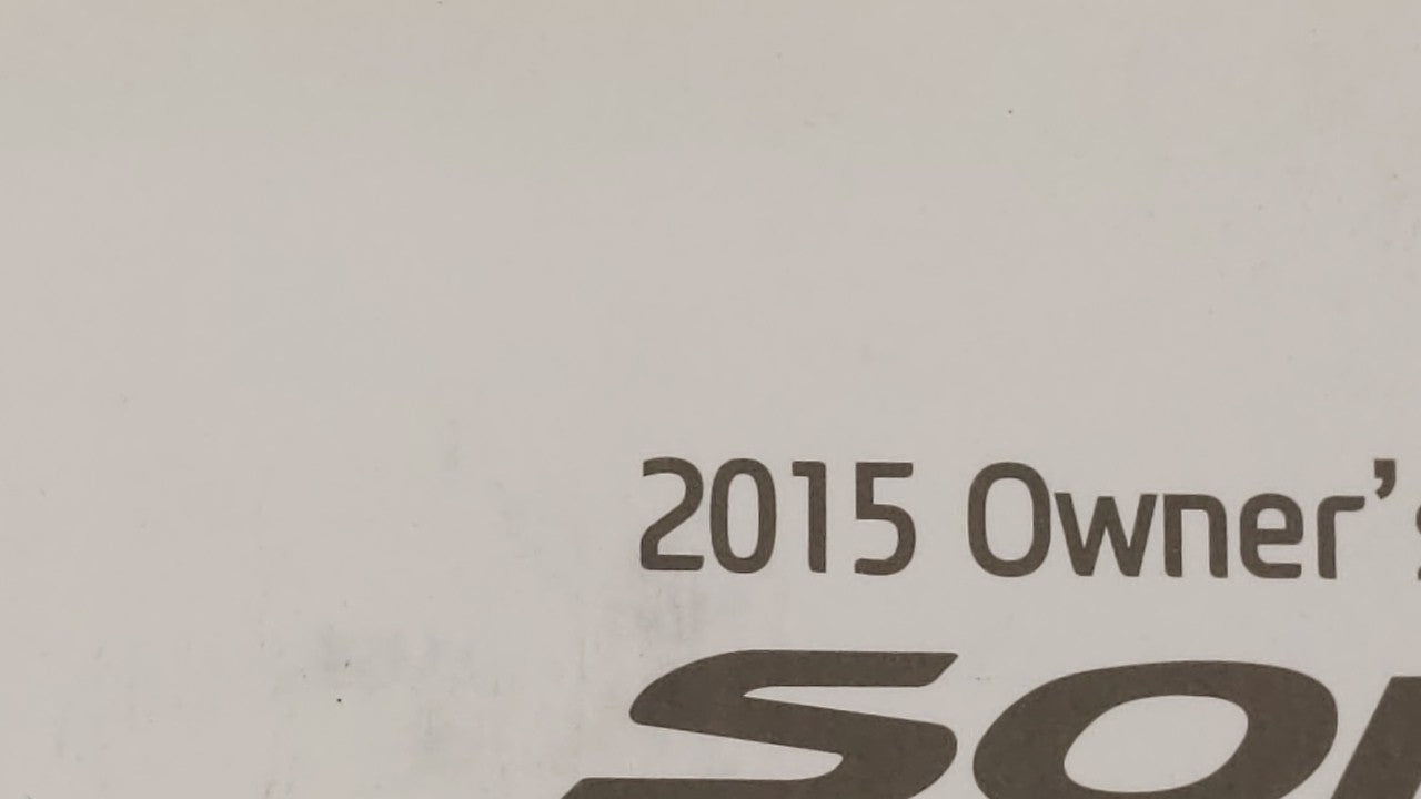 2015 Hyundai Sonata Owners Manual Book Guide OEM Used Auto Parts - Oemusedautoparts1.com