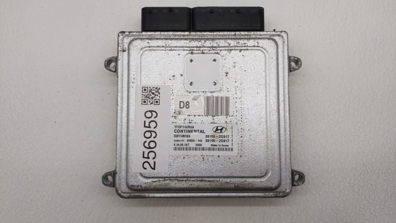 2011-2015 Hyundai Sonata PCM Engine Control Computer ECU ECM PCU OEM P/N:39155-2G916 39105-2G916 Fits OEM Used Auto Parts - 