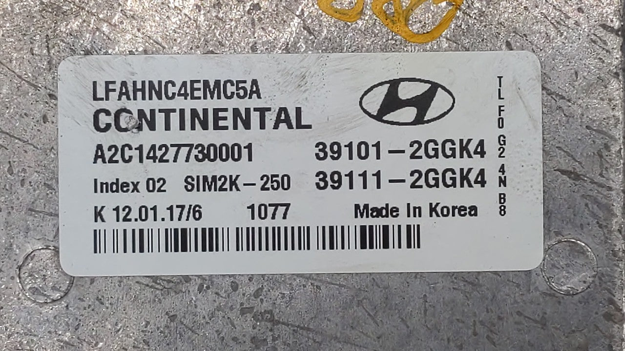 2015-2017 Hyundai Sonata PCM Engine Control Computer ECU ECM PCU OEM P/N:39101-2GGK4 39111-2GGK4 Fits Fits 2015 2016 2017 OE