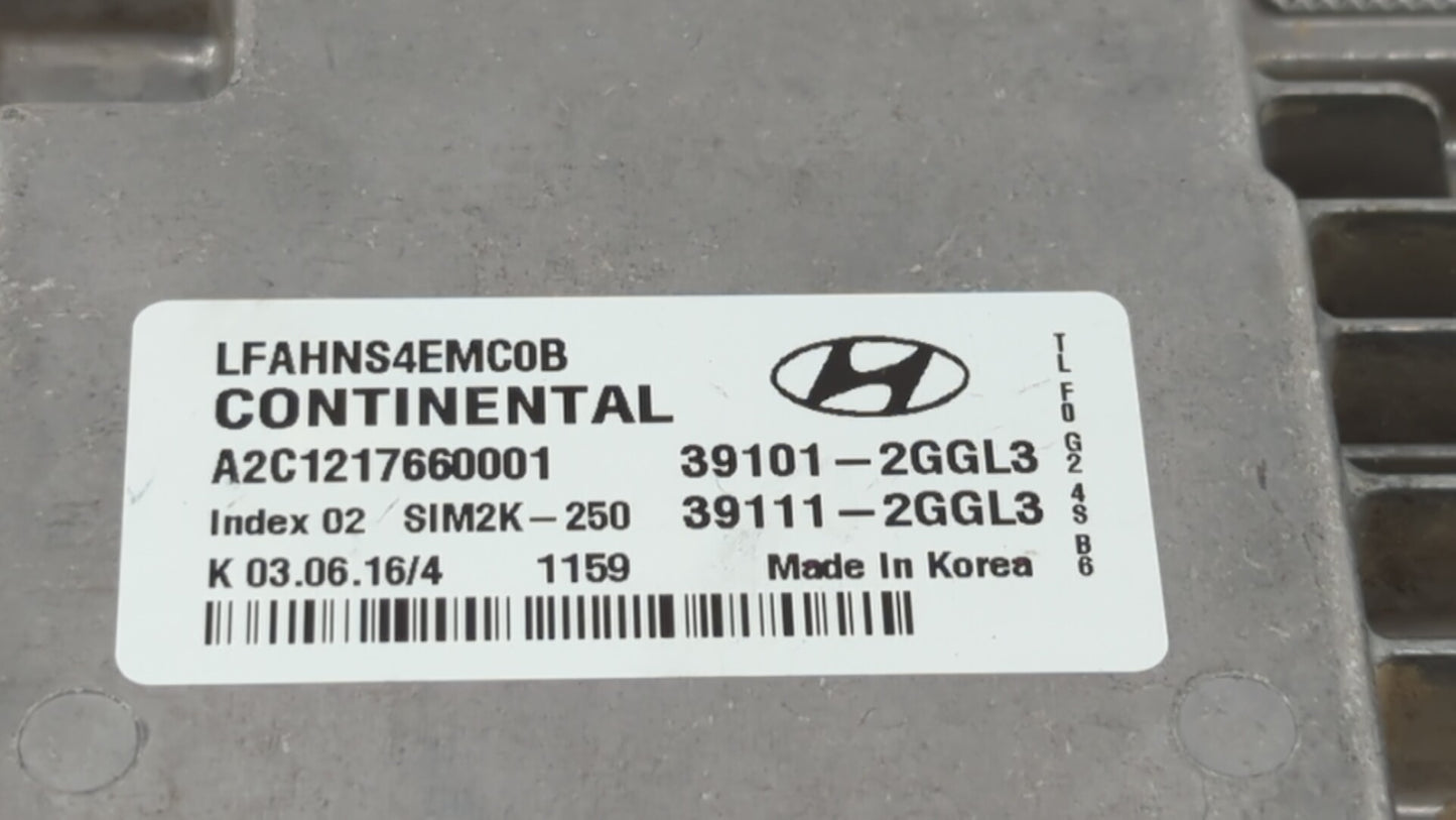 2015-2017 Hyundai Sonata PCM Engine Control Computer ECU ECM PCU OEM P/N:39101-2GGL3 39111-2GGL3 Fits Fits 2015 2016 2017 OE