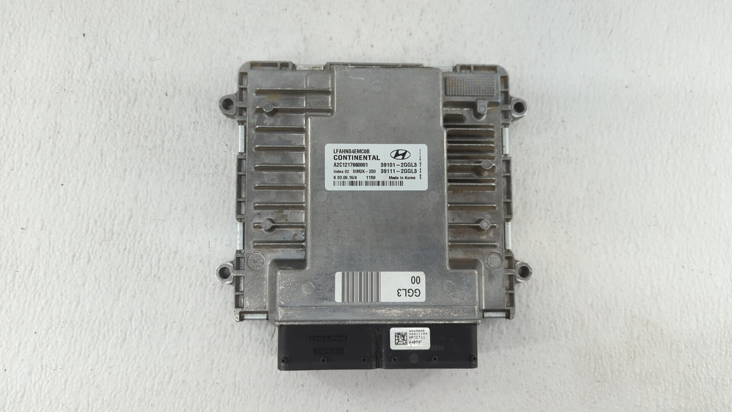 2015-2017 Hyundai Sonata PCM Engine Control Computer ECU ECM PCU OEM P/N:39101-2GGL3 39111-2GGL3 Fits Fits 2015 2016 2017 OE