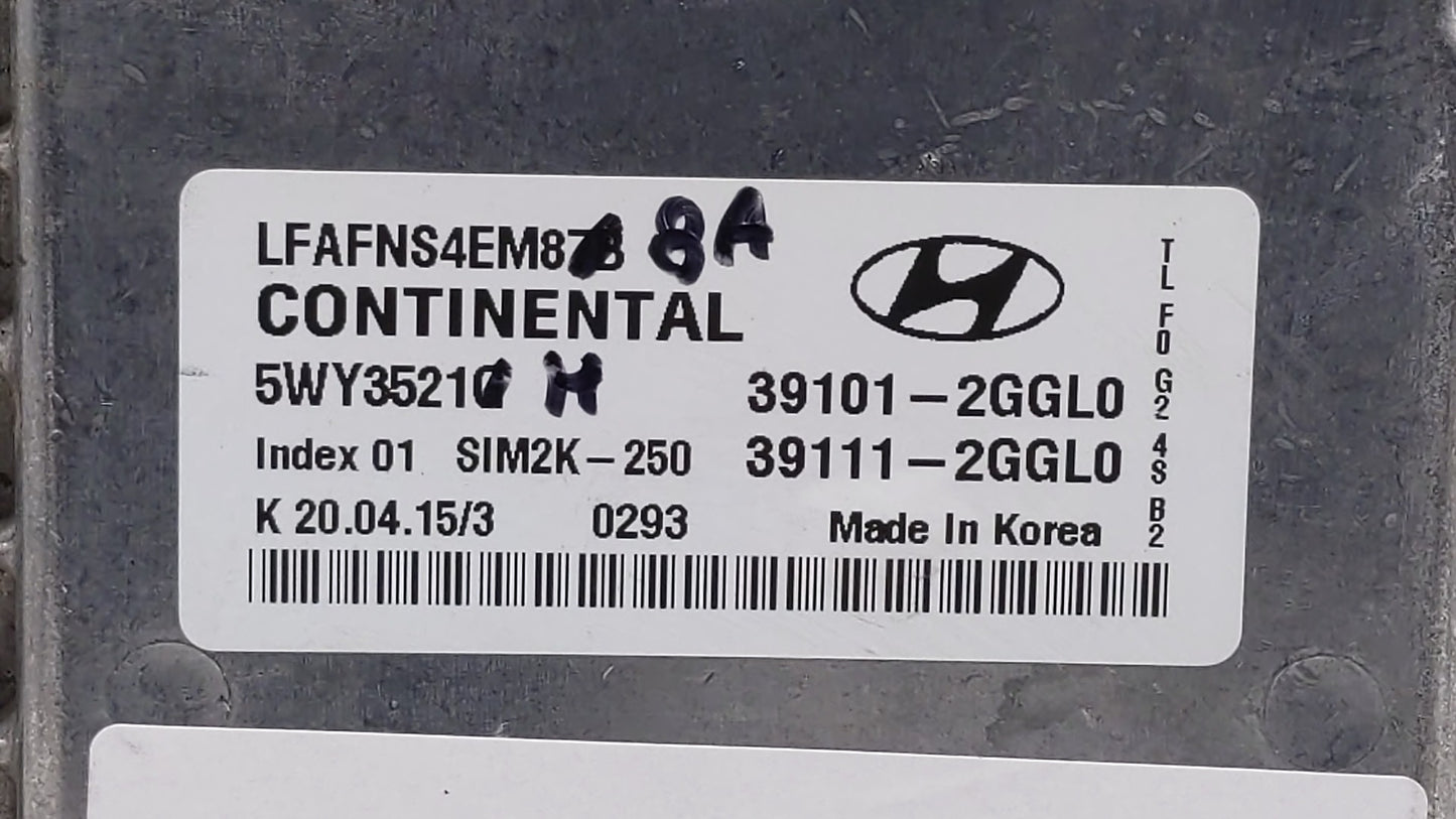 2015-2017 Hyundai Sonata PCM Engine Control Computer ECU ECM PCU OEM P/N:39101-2GGL3 39111-2GGL3 Fits Fits 2015 2016 2017 OE
