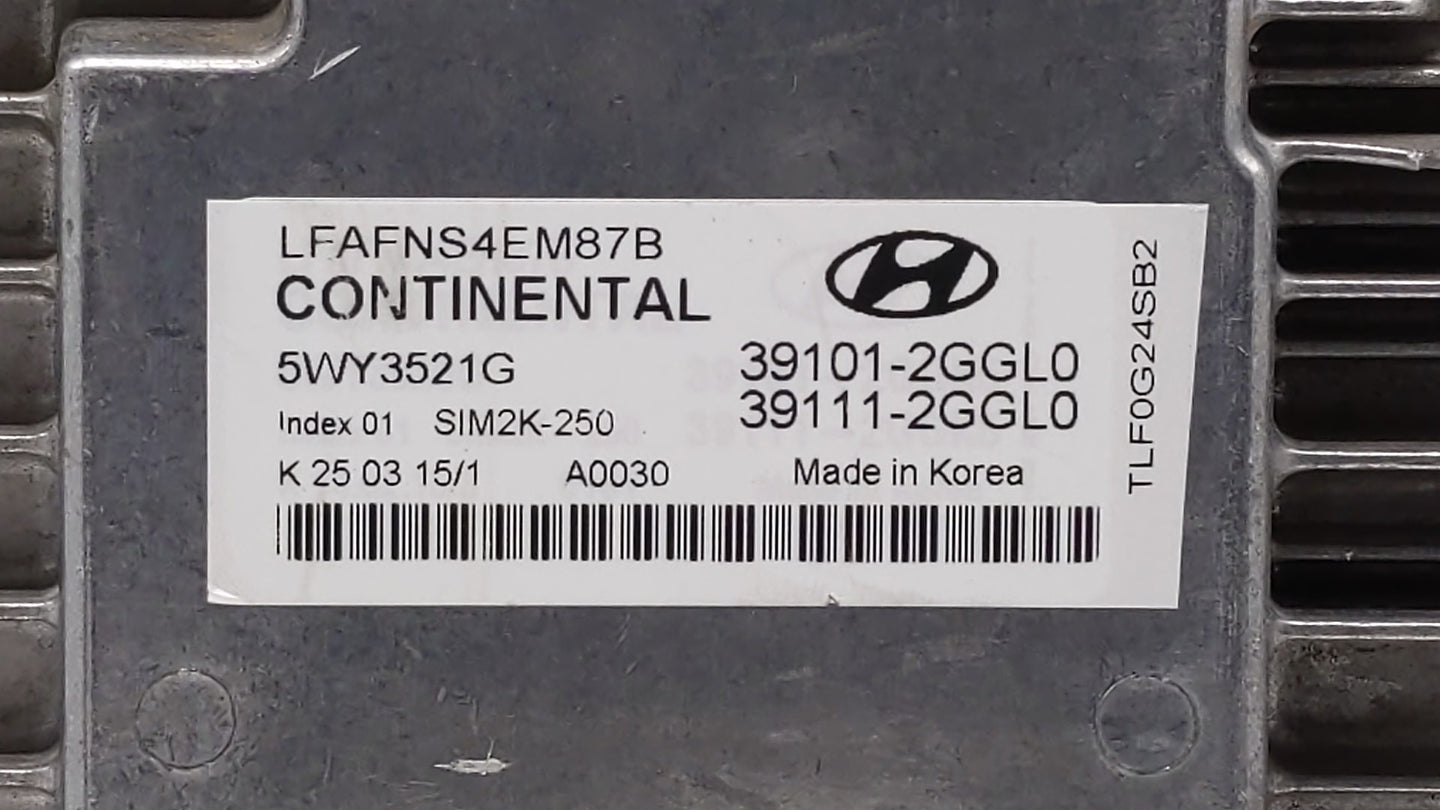 2015-2017 Hyundai Sonata PCM Engine Control Computer ECU ECM PCU OEM P/N:39101-2GGL2 39111-2GGL2 Fits Fits 2015 2016 2017 OE