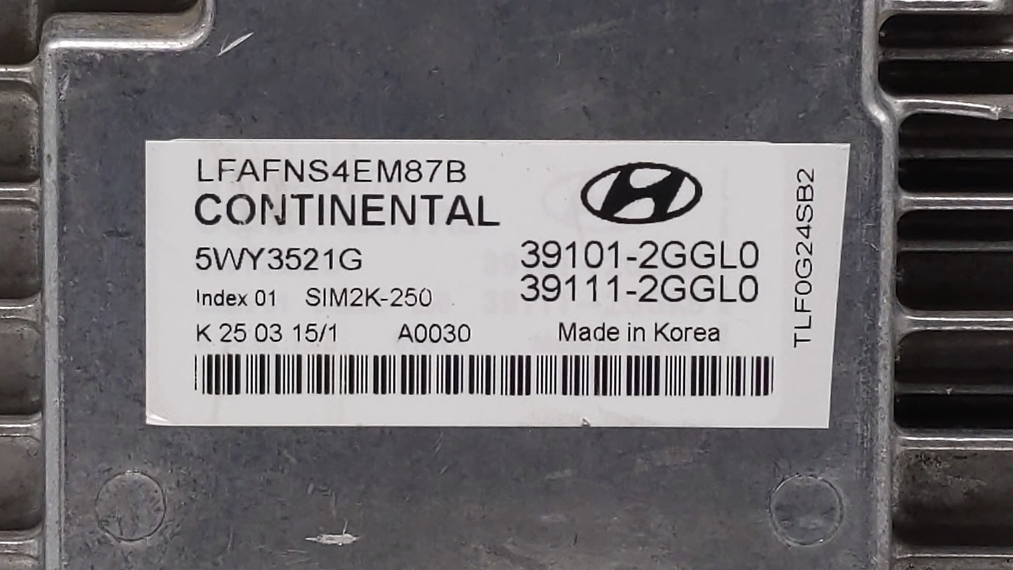 2015-2017 Hyundai Sonata PCM Engine Control Computer ECU ECM PCU OEM P/N:39101-2GGL2 39111-2GGL2 Fits Fits 2015 2016 2017 OE