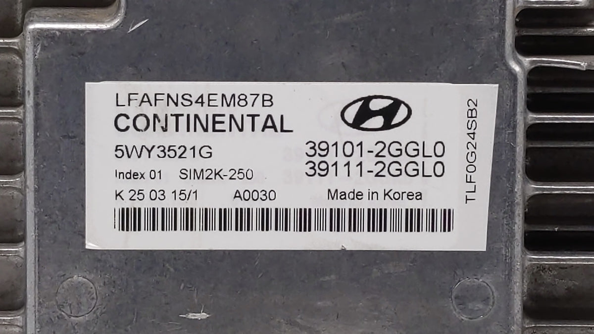 2015-2017 Hyundai Sonata PCM Engine Control Computer ECU ECM PCU OEM P/N:39101-2GGL2 39111-2GGL2, 39101-2GGL4 Fits 2015 2016