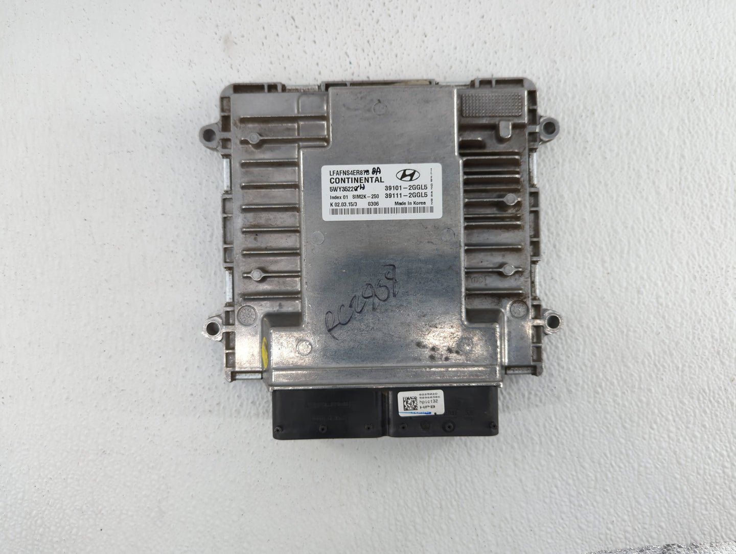 2015-2017 Hyundai Sonata PCM Engine Control Computer ECU ECM PCU OEM P/N:39101-2GGL5 39111-2GGL5 Fits Fits 2015 2016 2017 OE