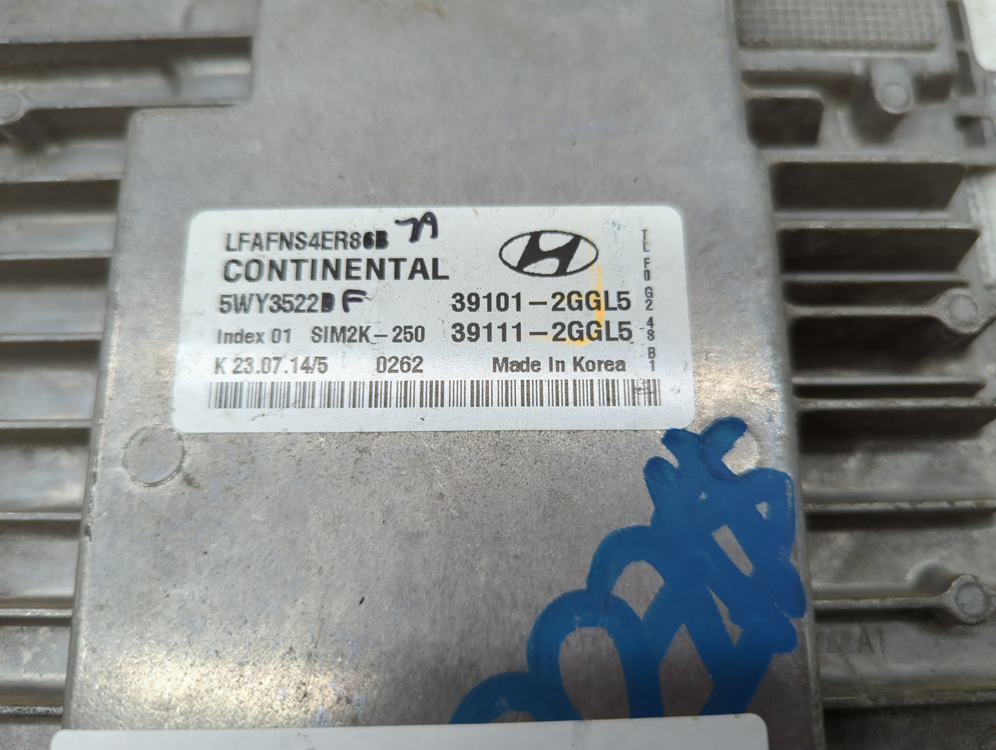 2015-2017 Hyundai Sonata PCM Engine Control Computer ECU ECM PCU OEM P/N:39101-2GGL5 39111-2GGL5 Fits Fits 2015 2016 2017 OE