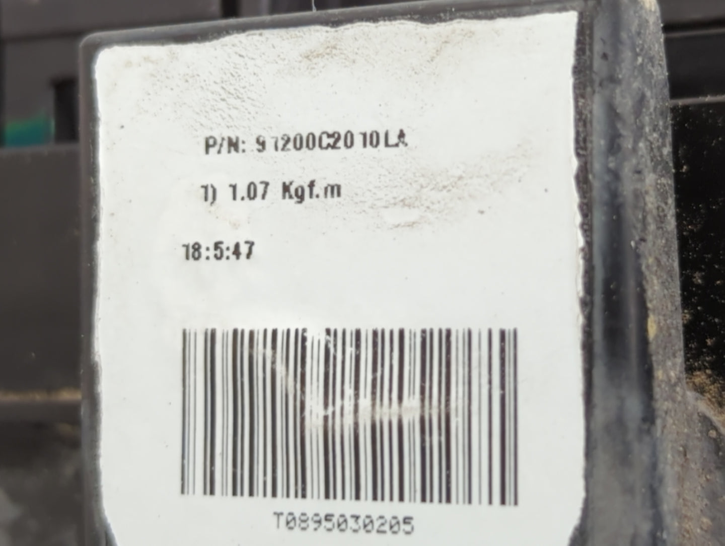 2015 Hyundai Sonata Fusebox Fuse Box Panel Relay Module P/N:91200C2010LA 6423-0102-7-000 Fits OEM Used Auto Parts - Oemuseda