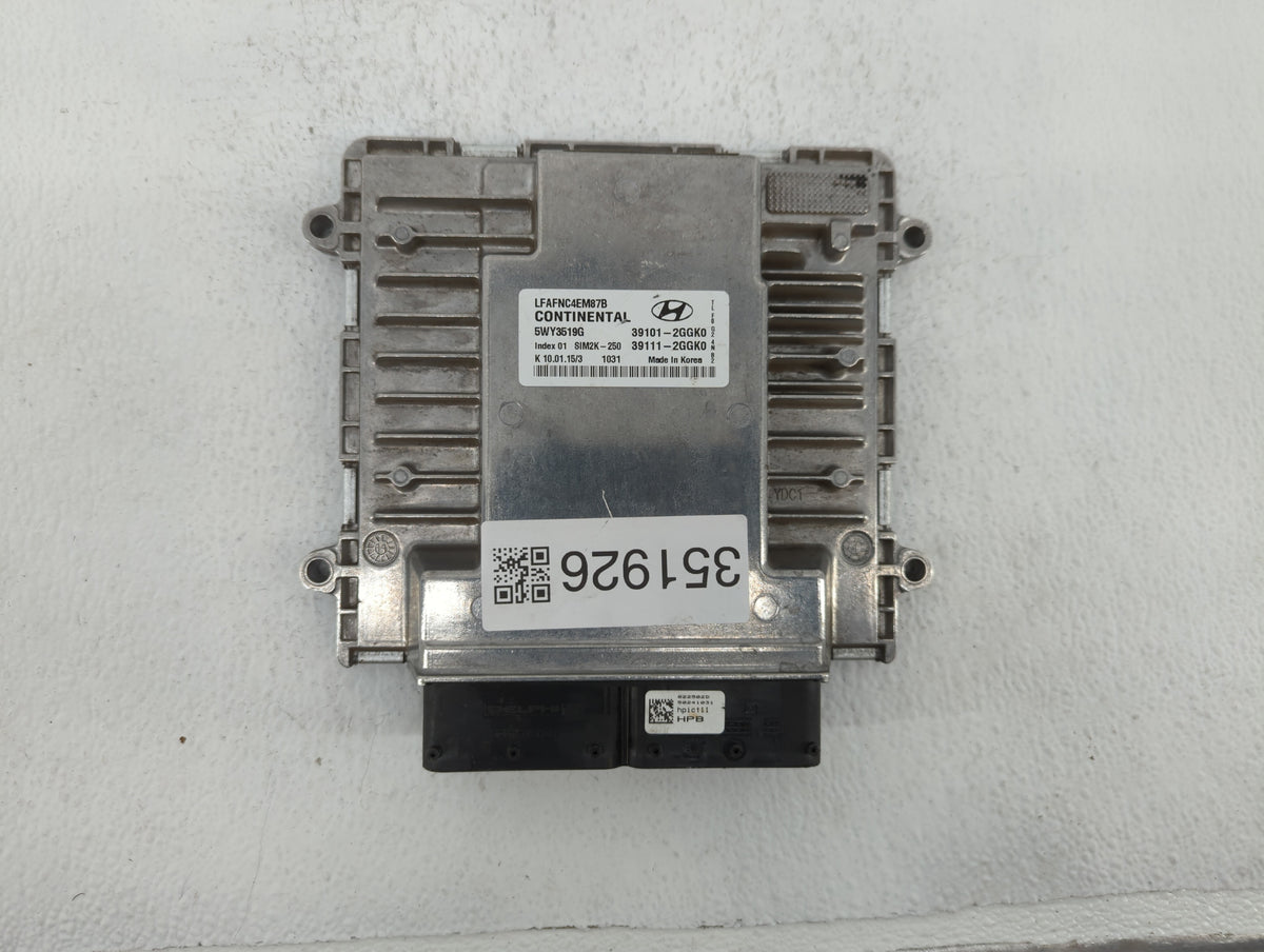 2015-2017 Hyundai Sonata PCM Engine Control Computer ECU ECM PCU OEM P/N:39101-2GGL2 39111-2GGL2, 39101-2GGL4 Fits 2015 2016