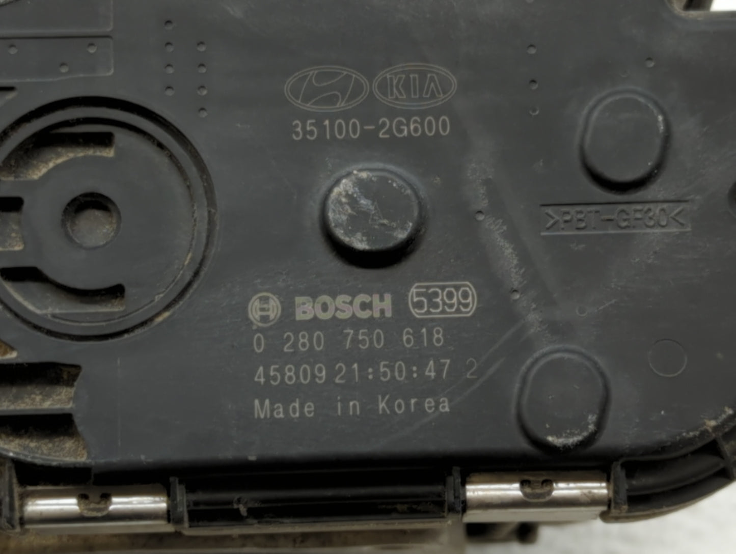2015-2019 Hyundai Sonata Throttle Body P/N:0 280 750 618 35100-2G600 Fits Fits 2015 2016 2017 2018 2019 OEM Used Auto Parts 