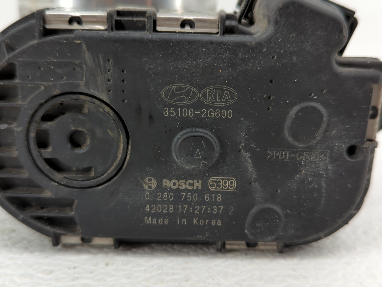 2015-2019 Hyundai Sonata Throttle Body P/N:0 280 750 618 35100-2G600 Fits Fits 2015 2016 2017 2018 2019 OEM Used Auto Parts 