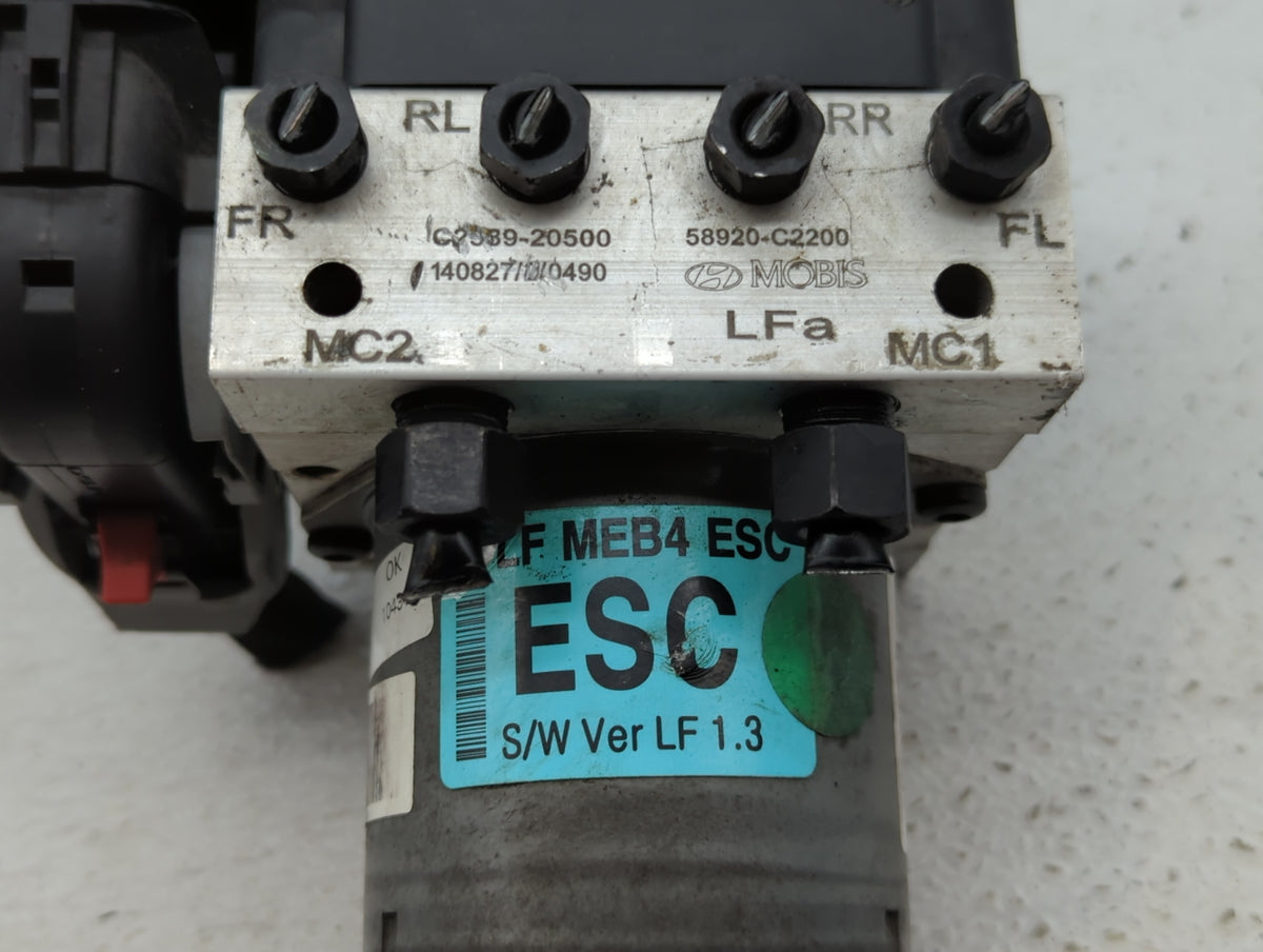 2015 Hyundai Sonata Anti-Lock Brake ABS Pump Module Actuator OEM P/N:61589-45100 58920-C2200, 58920-C2201, 58920-C2500 Fits 