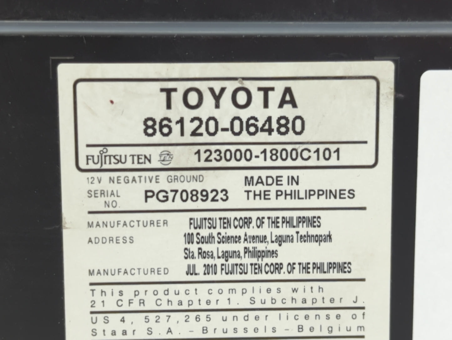 2015-2017 Hyundai Sonata Am Fm Cd Player Radio Receiver - Oemusedautoparts1.com
