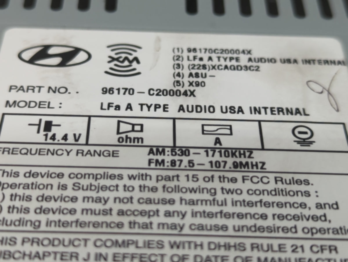 2015-2015 Hyundai Sonata Am Fm Cd Player Radio Receiver 412995 - Oemusedautoparts1.com