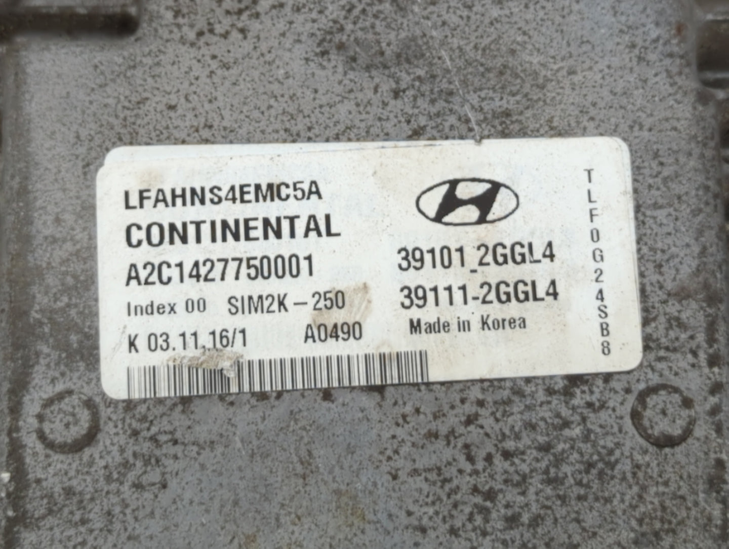 2015-2017 Hyundai Sonata PCM Engine Control Computer ECU ECM PCU OEM P/N:39101-2GGL1 39111-2GGL3 Fits Fits 2015 2016 2017 OE